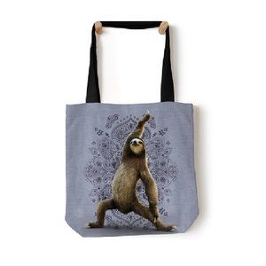 The Mountain Warrior Sloth 18" Tote Bag